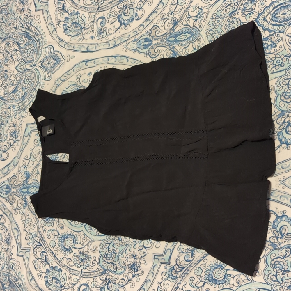 Black Peplum Top